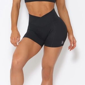 COPY - COPY - Bombshell Sportswear Tiny Waist Shorts• S / Black / Medium Weight